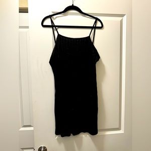 Black mini casual dress